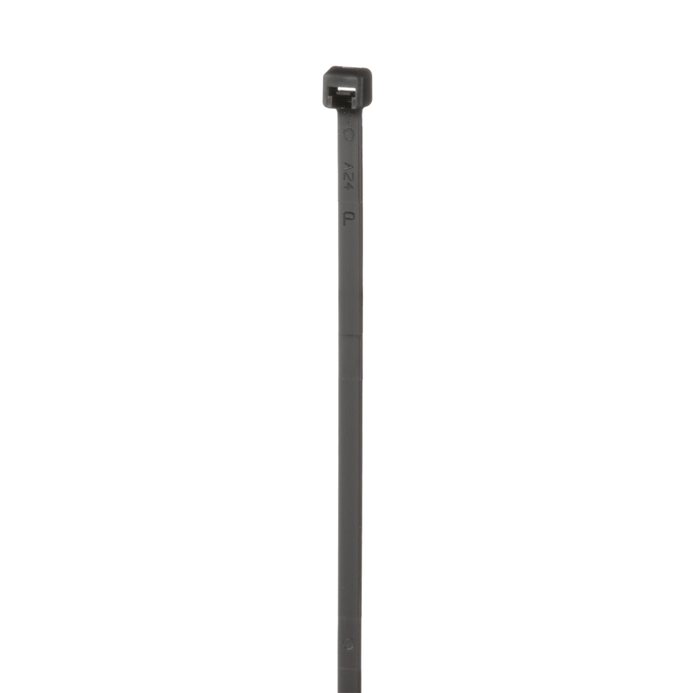 Cincho de Nylon 6.6, de 203mm largo x 3.6mm ancho, Color Negro. Paquete de 1000 Piezas
