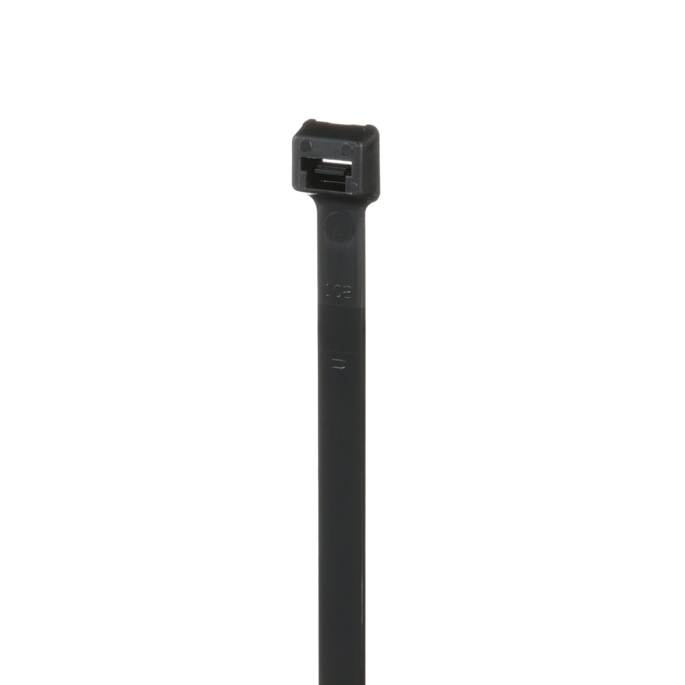 Cincho de Nylon 6.6 Pan-Ty, 368mm largo x 7.6mm ancho, Color Negro, Exterior Resistente a Rayos UV, Paquete de 100pz