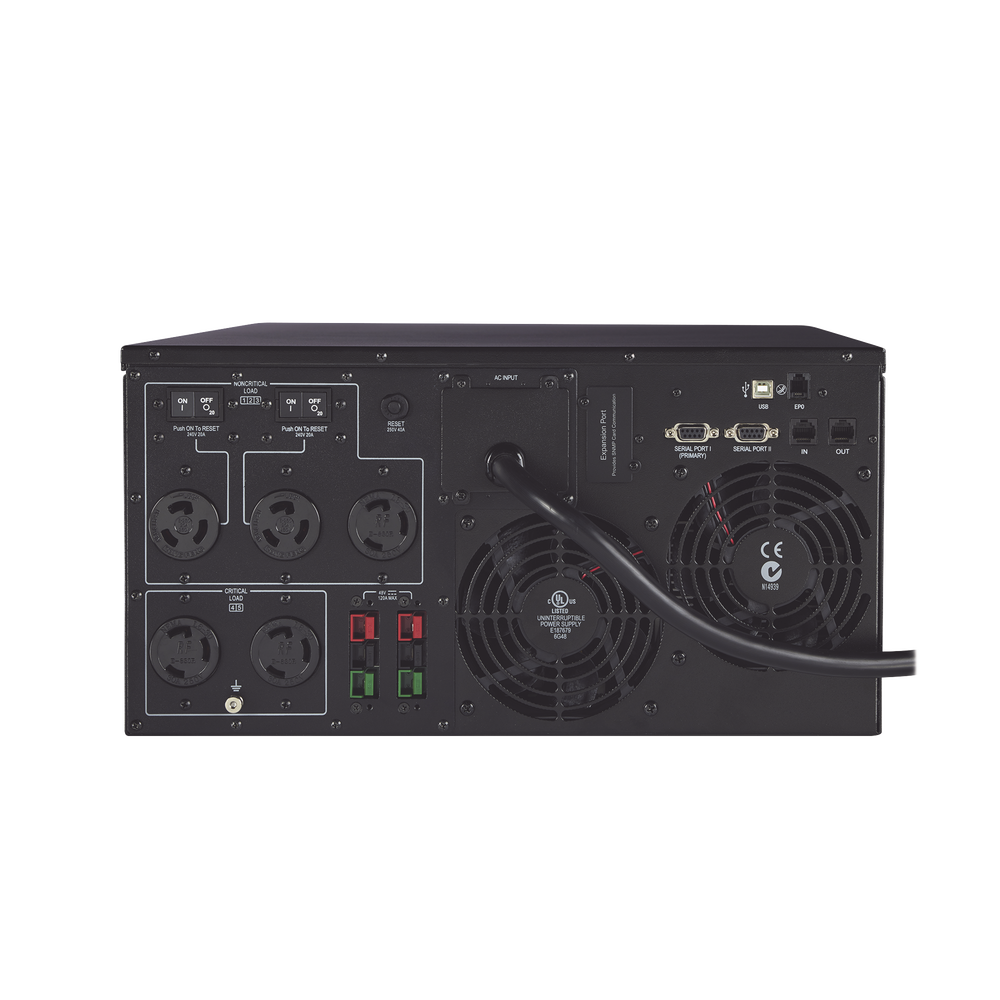 UPS de 5000 VA/4500 W, Topología Línea Interactiva, 200 - 240 Vca de Entrada, 208 Vca de Salida, Onda Senoidal Pura, Torre o Rack 5 UR, Con 3 Tomas NEMA L6-30R y 2 NEMA L6-20R