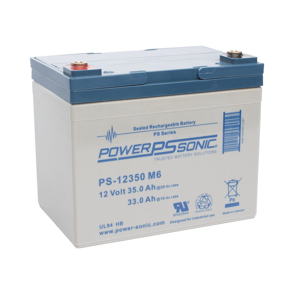 Batería 12V, 35AH, Para Respaldo, Tecnologías AGM/VRLA, 5 Años Vida Útil, Terminales M6, Reconocida UL