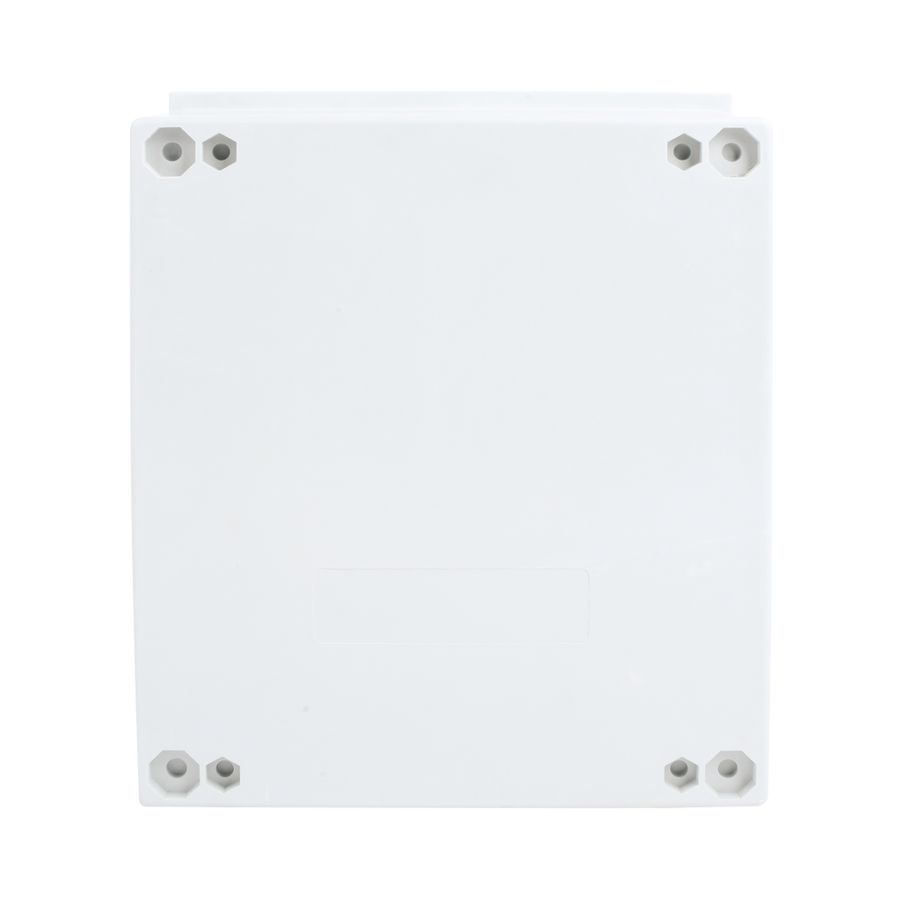 Gabinete de Poliéster IP65 Uso en Intemperie (250 x 300 x 140 mm) con Placa Trasera Interior de Plástico (Incluye Chapa y Llave).
