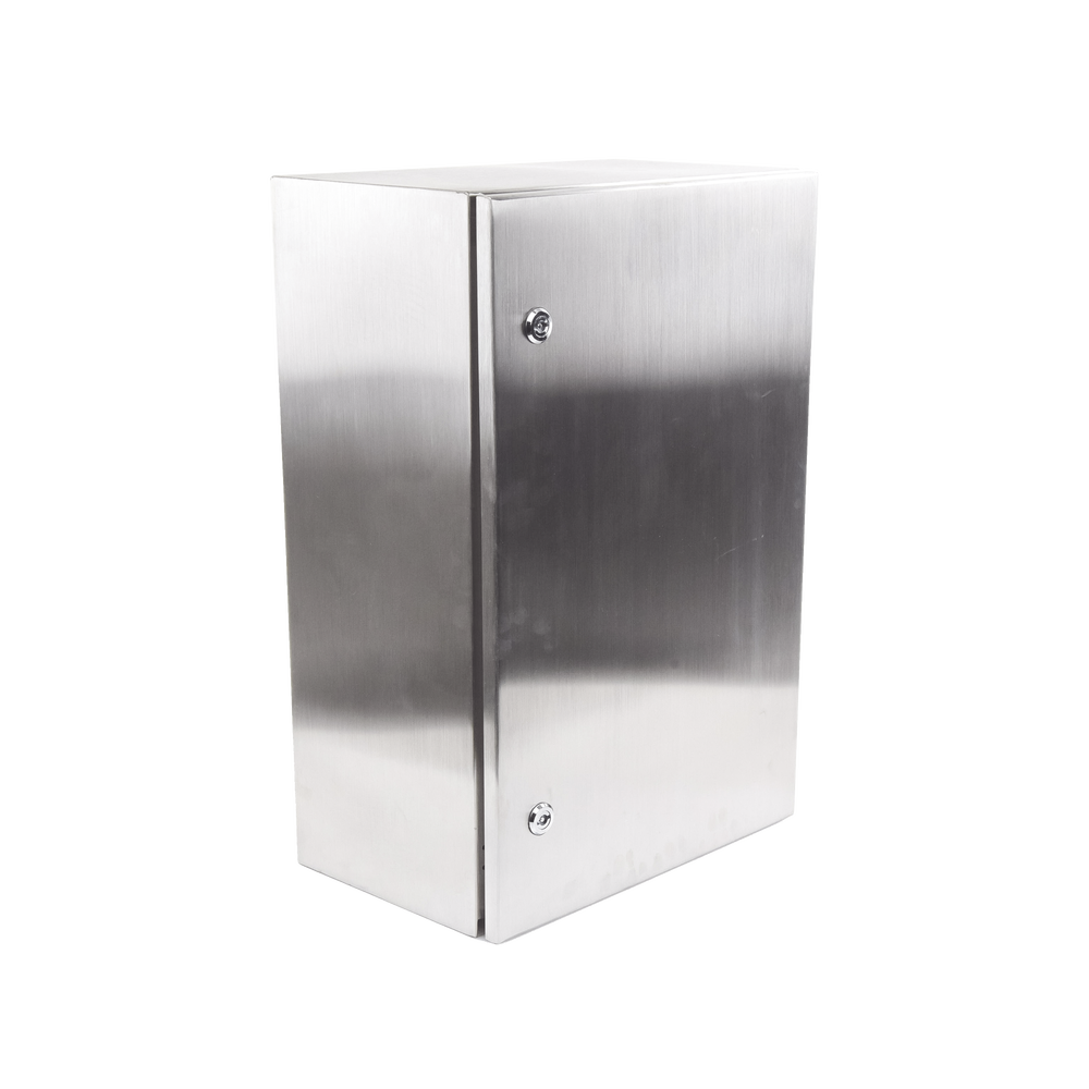 Gabinete de Acero Inoxidable IP66 Uso en Intemperie (400 x 600 x 250 mm) con Placa Interna Galvanizada.