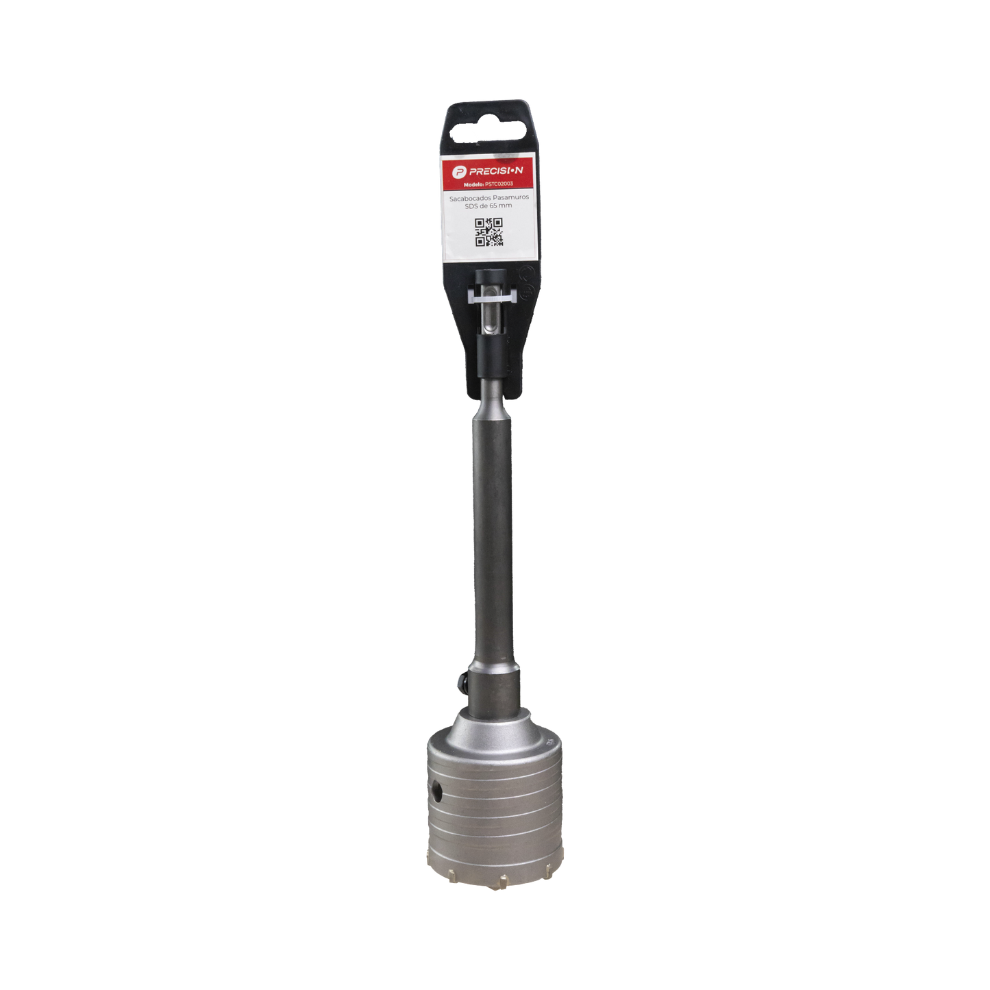 Broca Pasamuros SDS, Sacabocado P/Concreto 65mm con Ext. de 220mm (Ideal para Instalar MINISPLITS)
