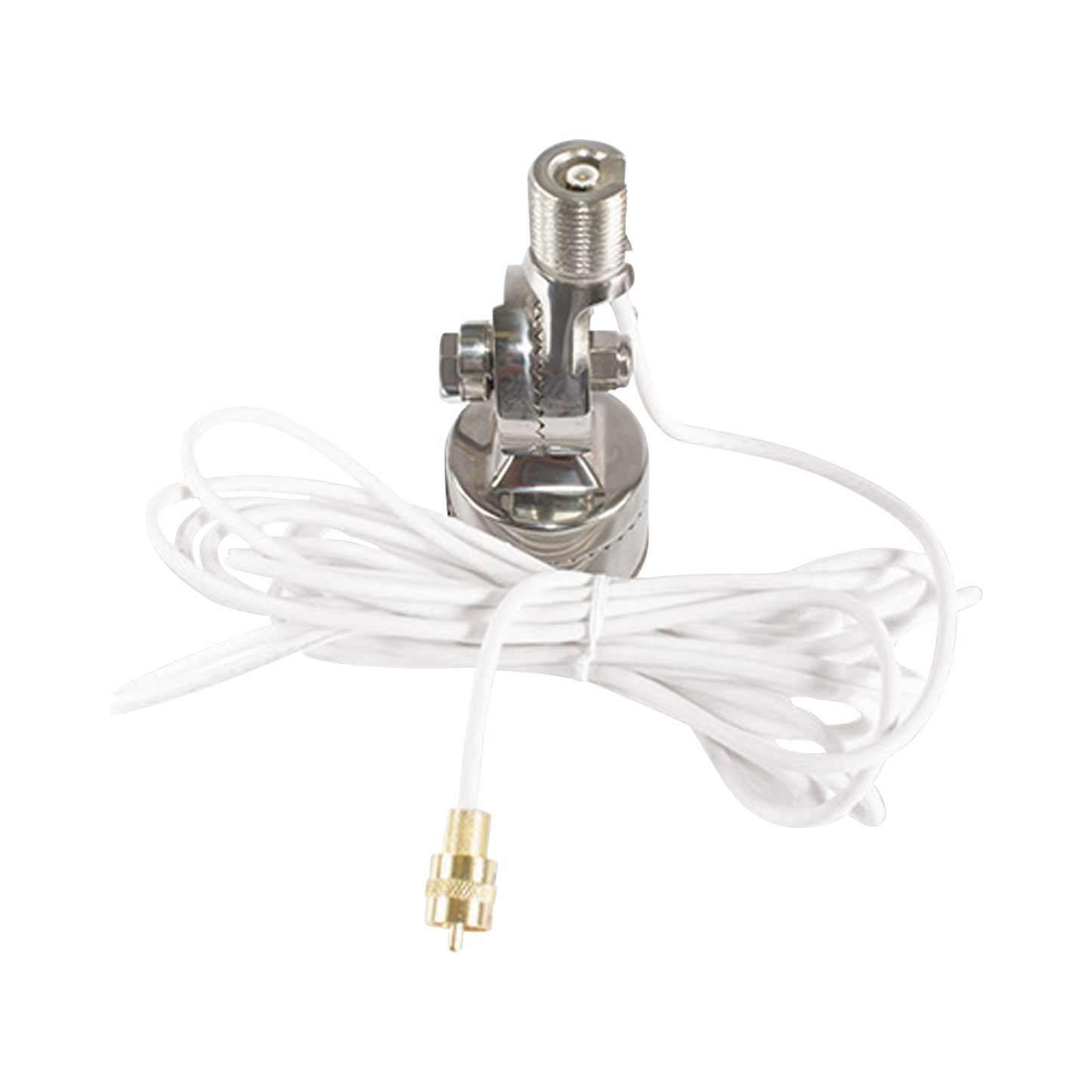 Montaje rotativo de acero inoxidable en riel de 4 posiciones fácil de instalar para antenas QuickConnect QC-3, QC-4 y QC-8