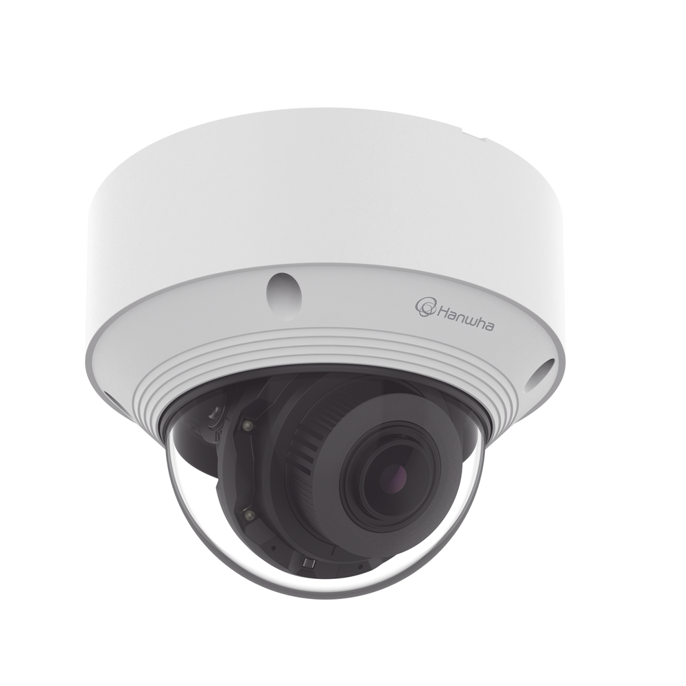 Cámara IP Tipo domo Antivandálica 8 Megapíxel / Lente Varifocal 3.2 - 10mm / IR 30M / WDR 120db / IP66 / H.265 & WiseStream / Inteligencia Artificial Deteccion de Personas y vehiculos