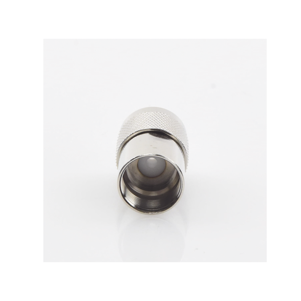 Conector N Macho de Rosca en Cables con Conductor Central AWG-11 ó 13 tipo RG-213/U (8267), RG-214 (8268), RG-8/U (8237), Niquel/ Oro/ Teflón.