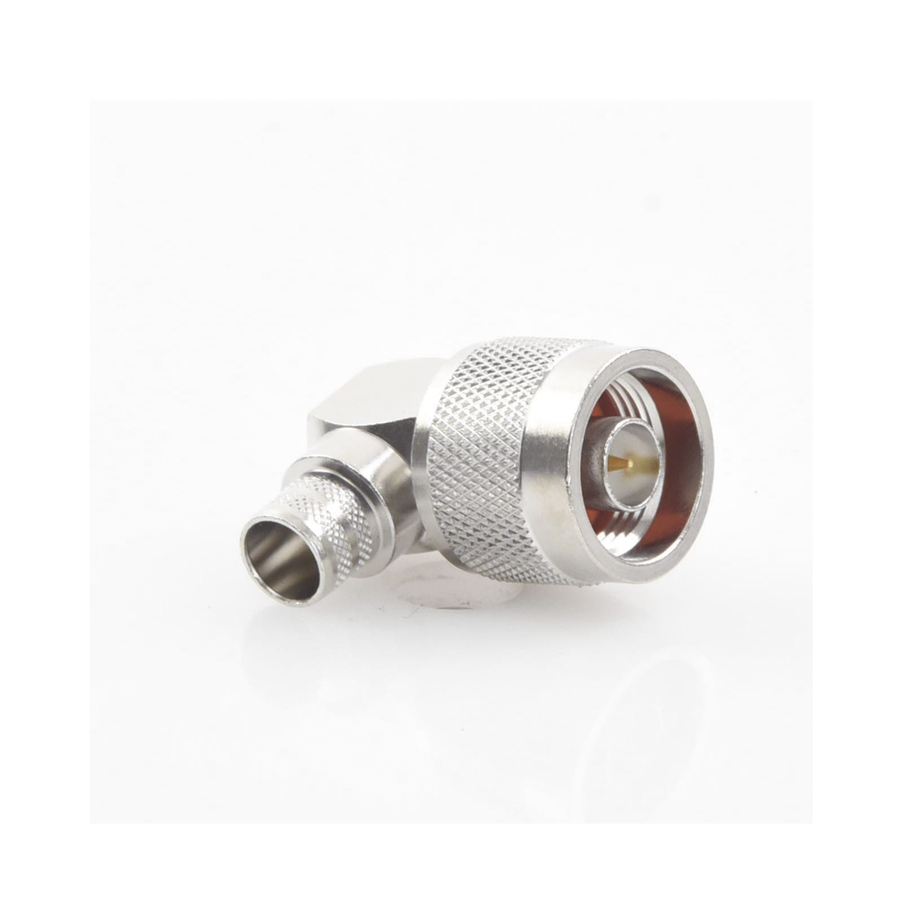 Conector N macho en A/R de anillo plegable para cable RG-142/U.