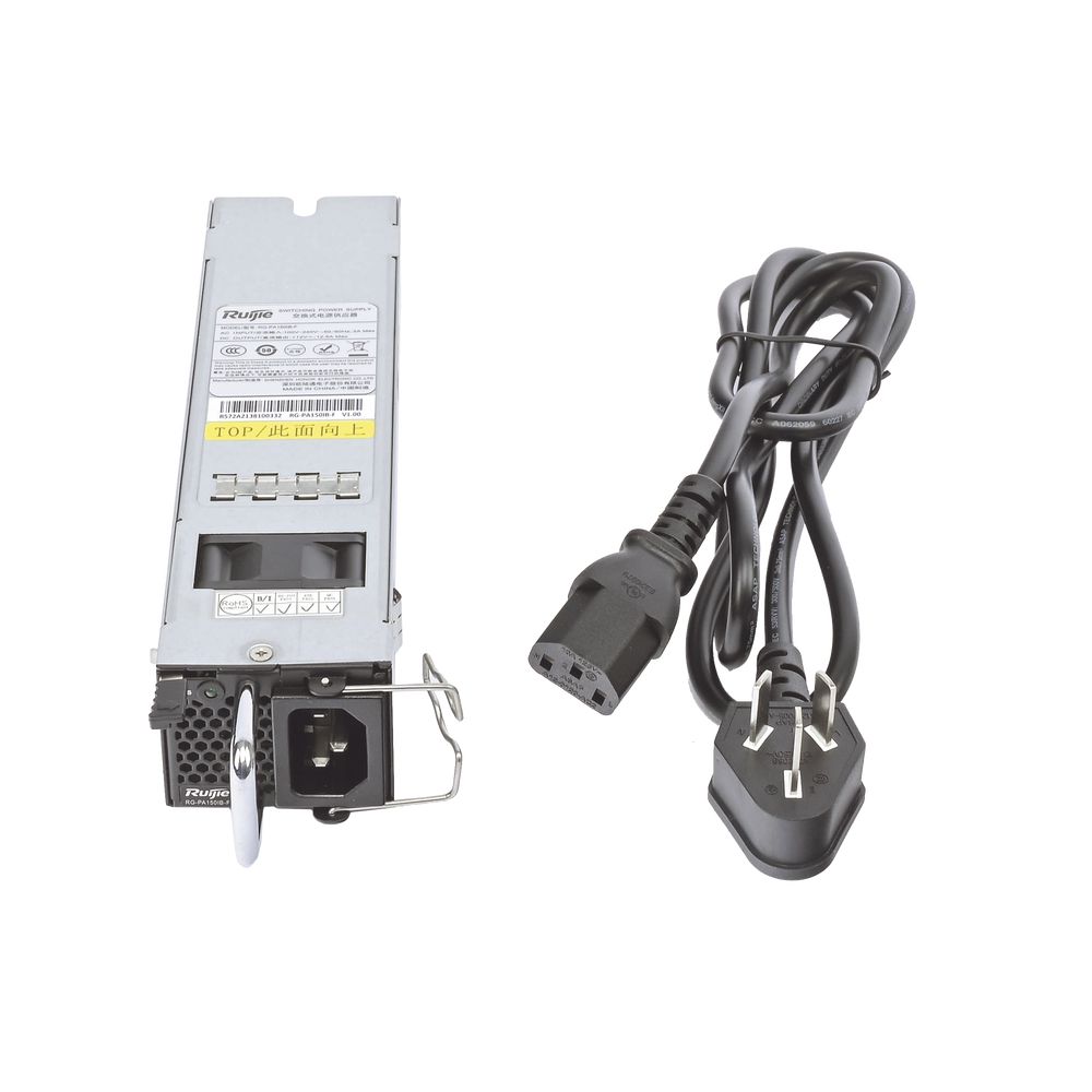 Fuente de Energía Modular, proporciona hasta 150 Watts para Switches Empresariales Ruijie Networks