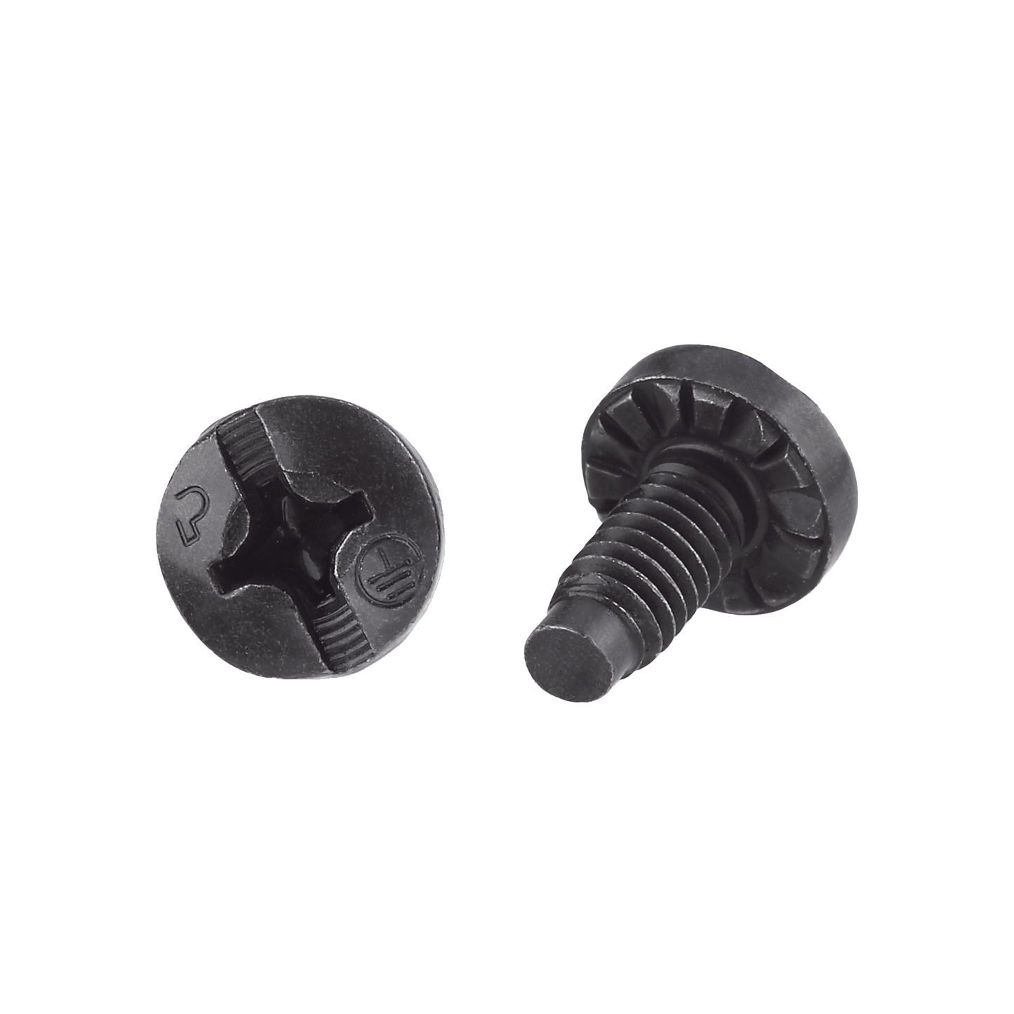 Tornillo de Unión a Tierra Con Formación de Rosca, #12-24 x 1/2, Color Negro, Bolsa de 100 Piezas