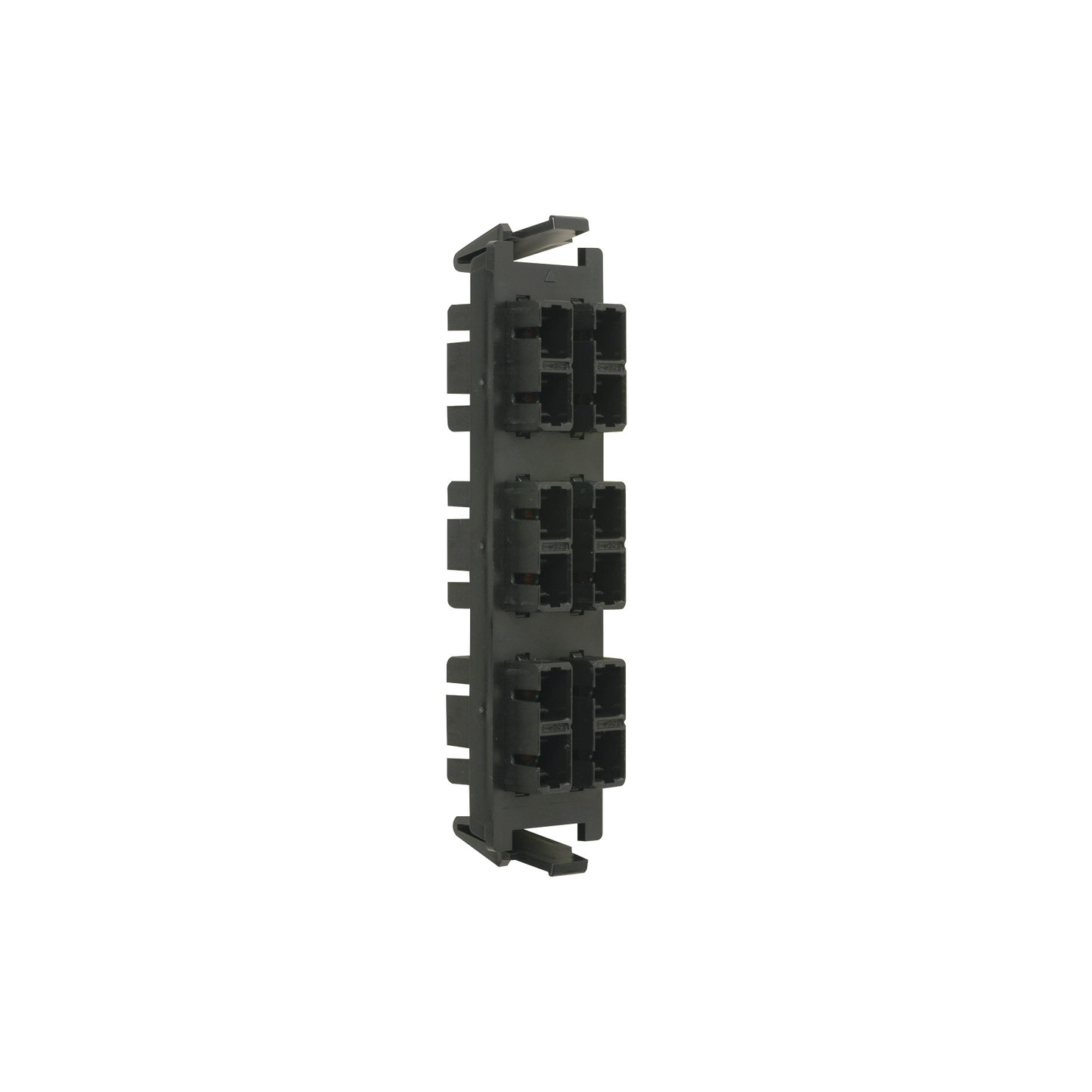 Placa acopladora de Fibra Óptica Quick-Pack, Con 6 Conectores SC Duplex (12 Fibras), Negro