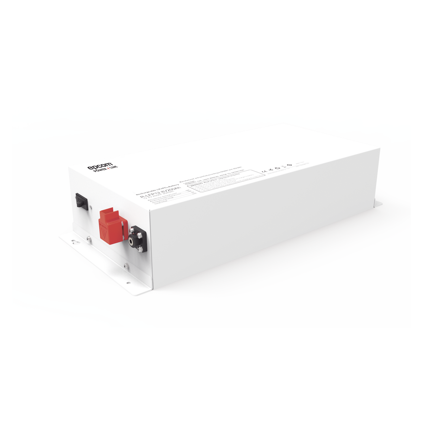 Batería de Litio Ciclo Profundo, 12.8 Vcc 200Ah (LiFePO4 case Metalico), Solar, , Máximo 100 A de Descarga