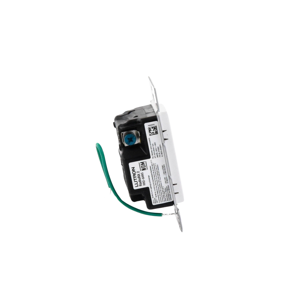 (RadioRA2) Interruptor Inteligente On/Off, requiere cable neutro. 8A, /120V, compatible con RA2Select y RR3.