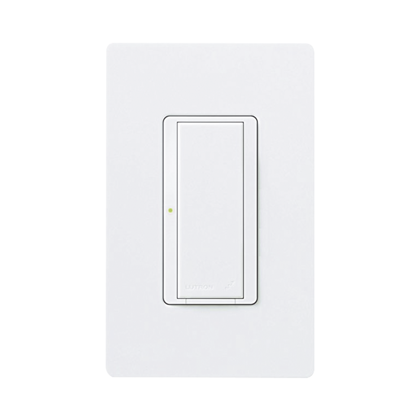 (RadioRA2) Switch on/off RRD-8S-DV-WH de doble voltaje, un solo polo 120V/, 8A/, 1/10HP 3A en motores, apaga y enciende iluminación ó motor, NO requiere cable neutro.