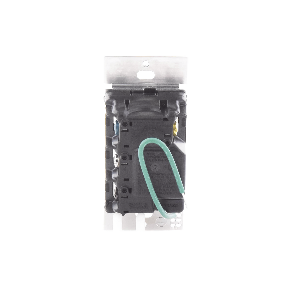 (RadioRa3) Apagador On/Off sunnata color negro satin, 8A de iluminación, 5.8A Motor