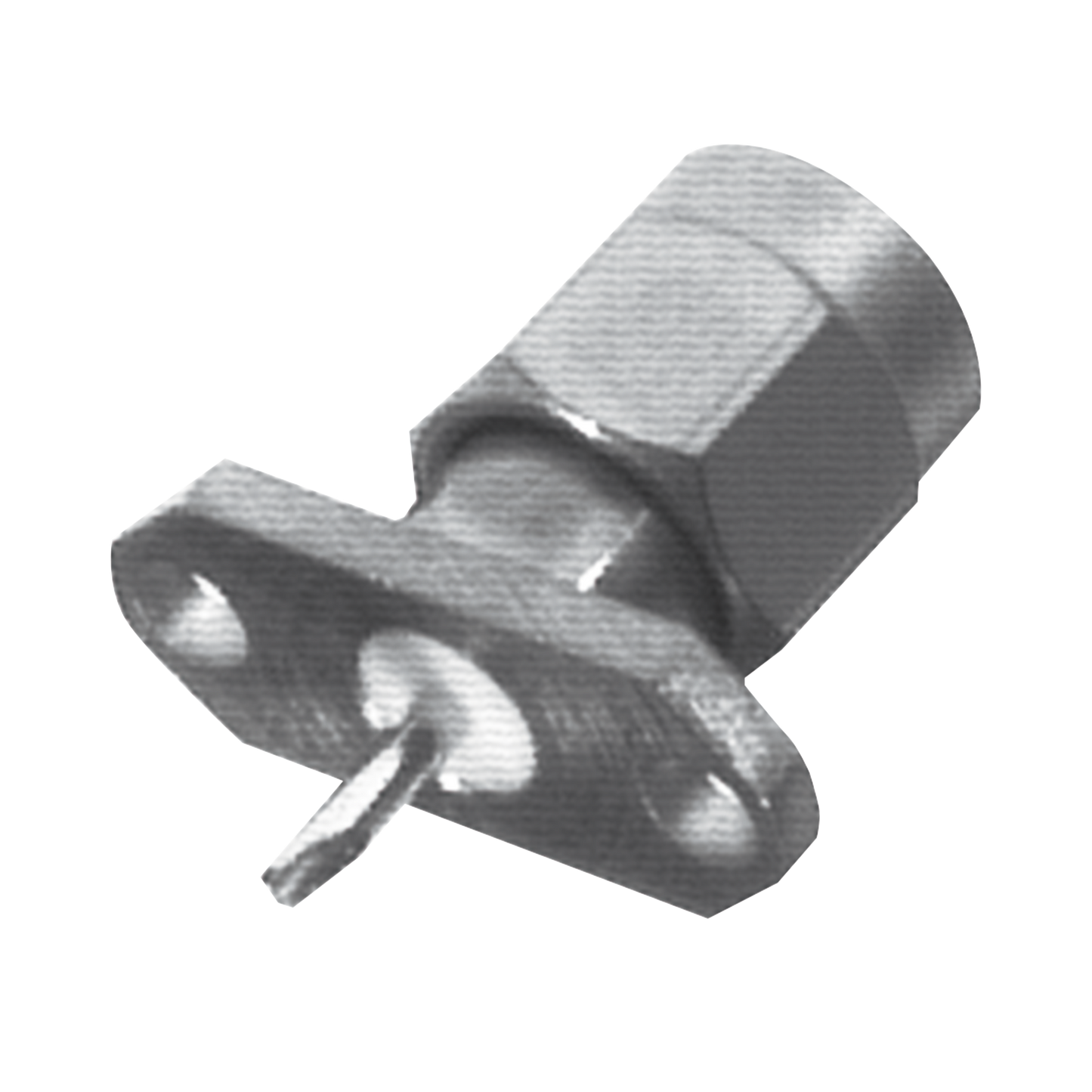 Conector SMA Macho de 2 Perforaciones, Montaje en Panel con Terminal Soldable, Níquel/ Oro/ Teflón.​
