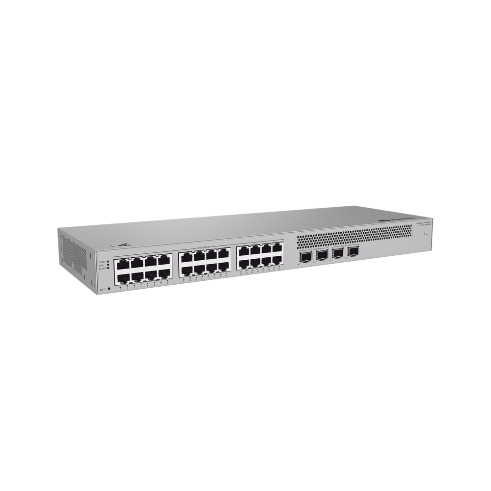 Switch de Acceso Gigabit Administrable Capa 2+ / 24 puertos 10/100/1000 Mbps / 2 Puertos 2.5GE SFP + 2 Puertos 10GE SFP+ Uplink / ERPS / Rutas Estáticas / Administración Nube Gratis