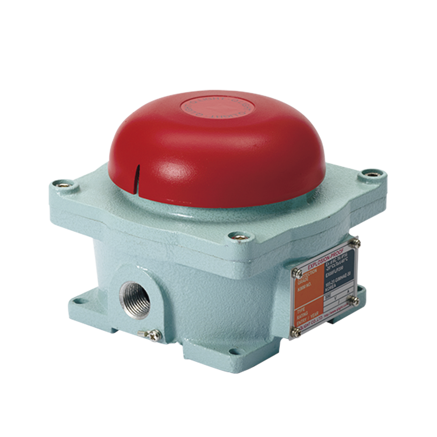 Campana audible a prueba de explosiones para áreas peligrosas Clasificación de protección Ex División â…¡ Grupo C T6 │ IP56 Máx. 95 dB a 110 VCA