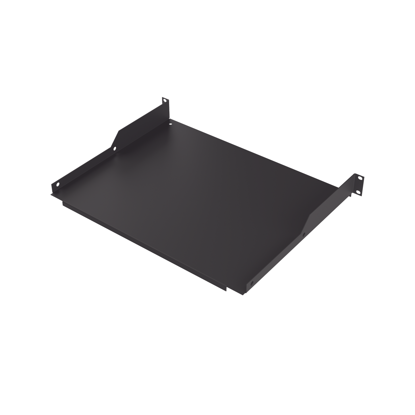 Charola para Soportar Equipos en Rack de 19 in, Profundidad de 34 cm, Color Negro, 1U