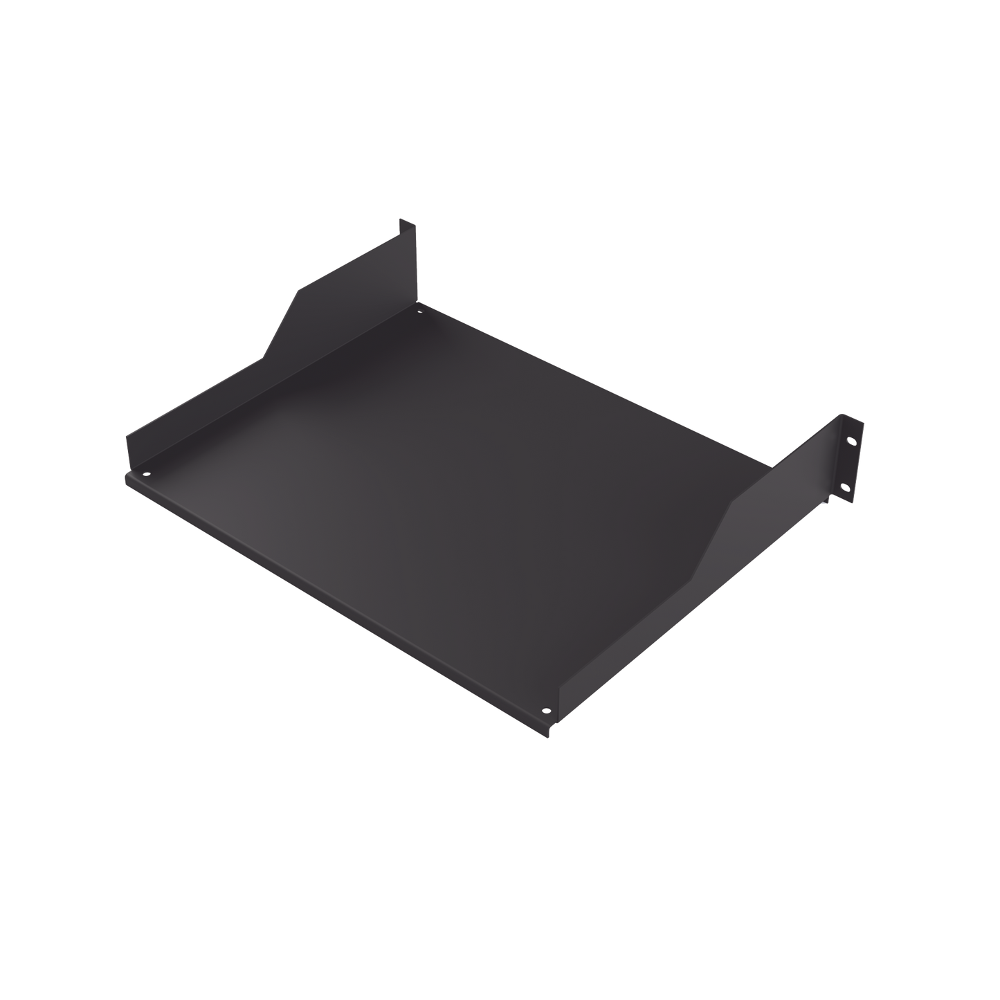 Charola para Soportar Equipos en Rack de 19 in, Profundidad de 34 cm, Color Negro, 2U