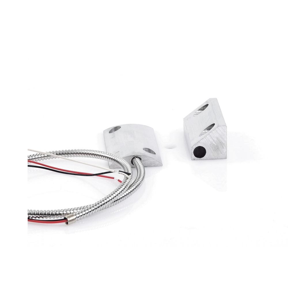 Contacto Magnético para Piso, Salida Dual NC/NA, GAP 65mm, Cubierta de Aluminio con 55cm de Cable Blindado