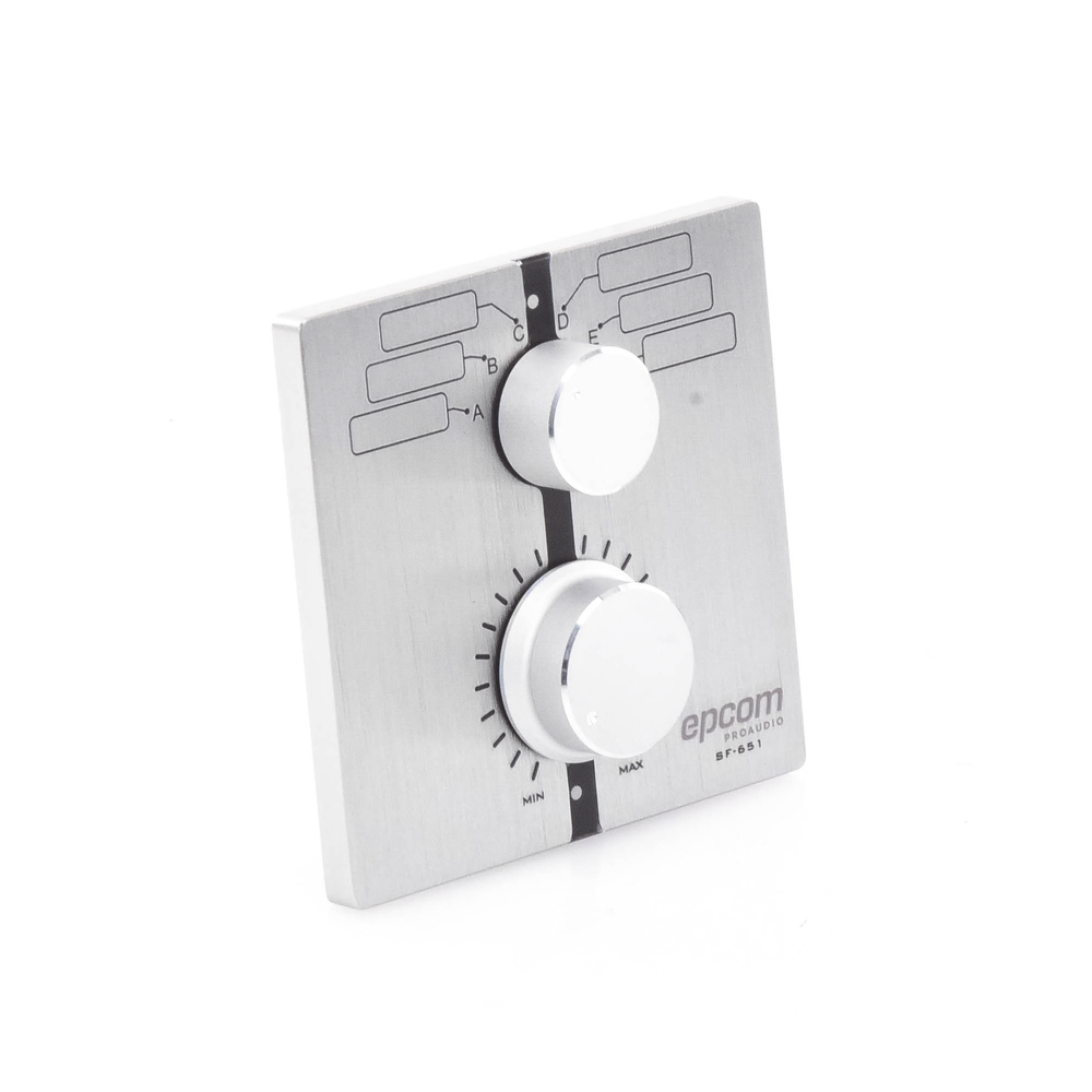 Control de Volumen Remoto con Selector de Canales | Compatible con Amplificador SF2240UC - SF4240UC