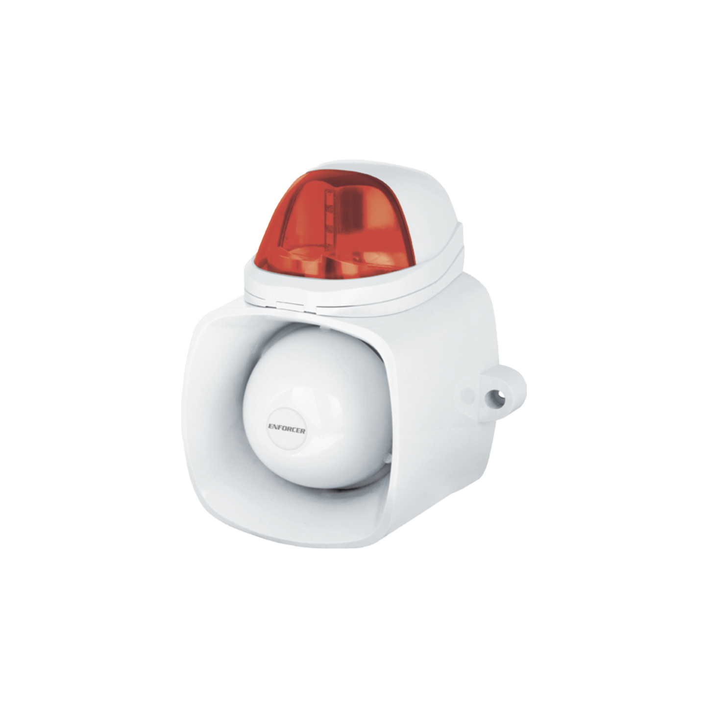 Sirena / Luz Estroboscópica Autónoma / Color Rojo 4 en 1 / IP65 / Uso Interior y Exterior / 12 Vcd / Múltiples Tipos de Notificación / Estroboscópica, de Sirena o de Audio /