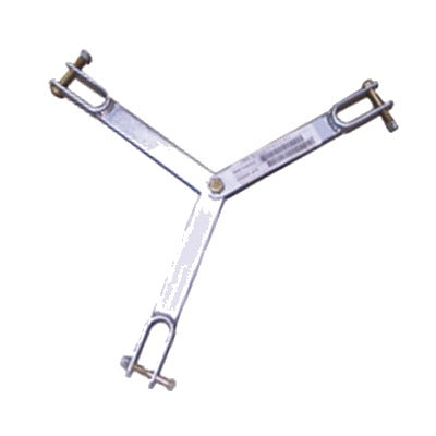 Brida para sujeción de retenida compatible con tramos STZ35, Galvanizado electrolítico.