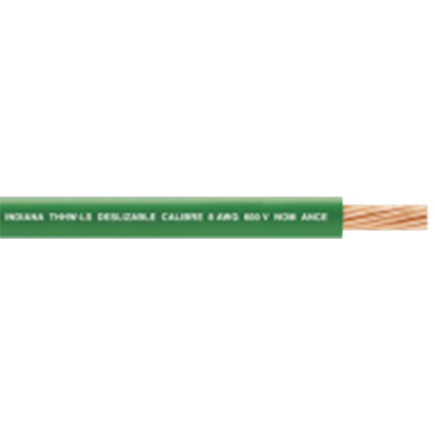 Cable Eléctrico 16 AWG Color Verde, Conductor de Cobre Suave Cableado. Aislamiento de PVC, Auto-Extinguible. Bobina de 100 Metros (328.08 Pies)