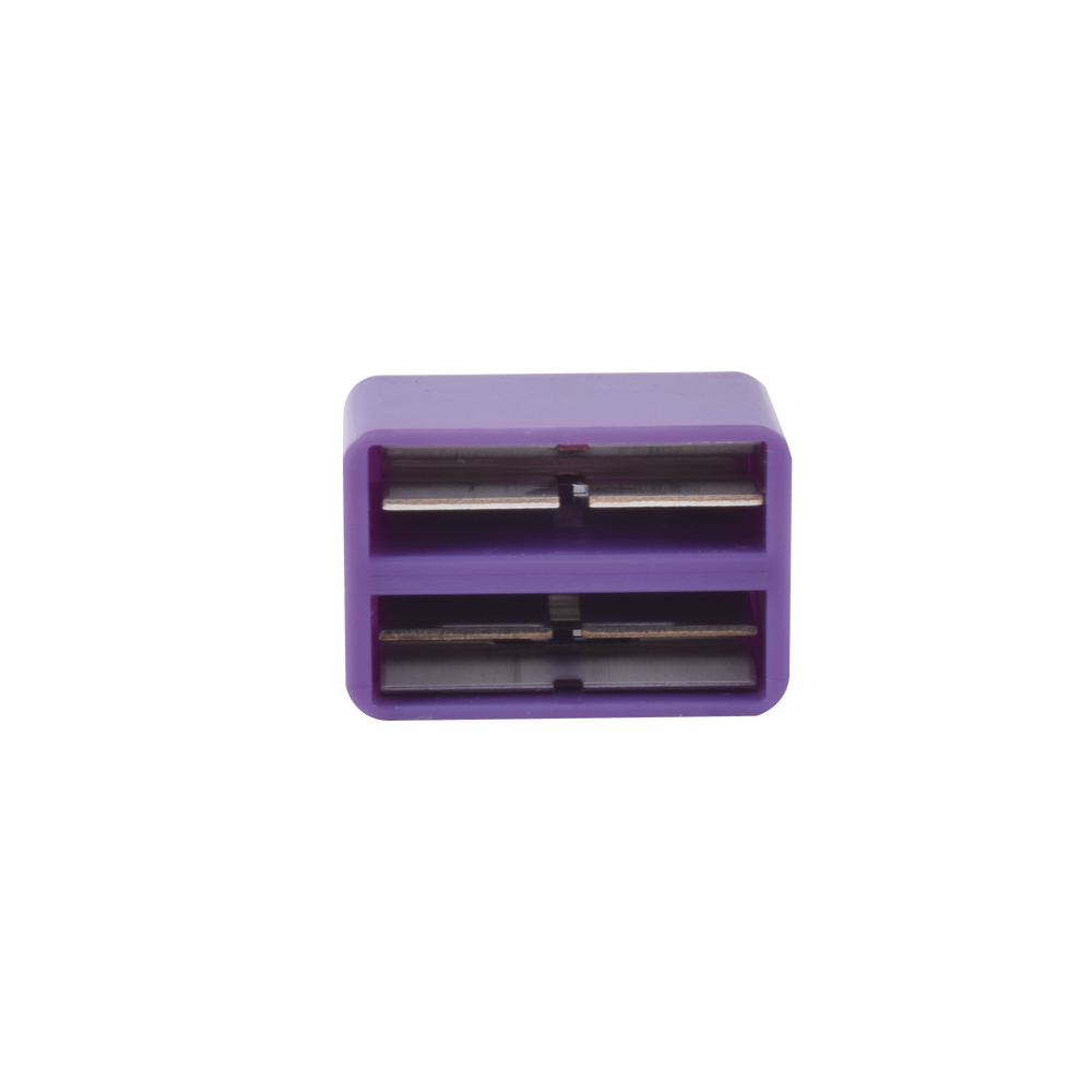 Clip de Puente, Para Uso con Regletas S66, de 1 par, Color Violeta