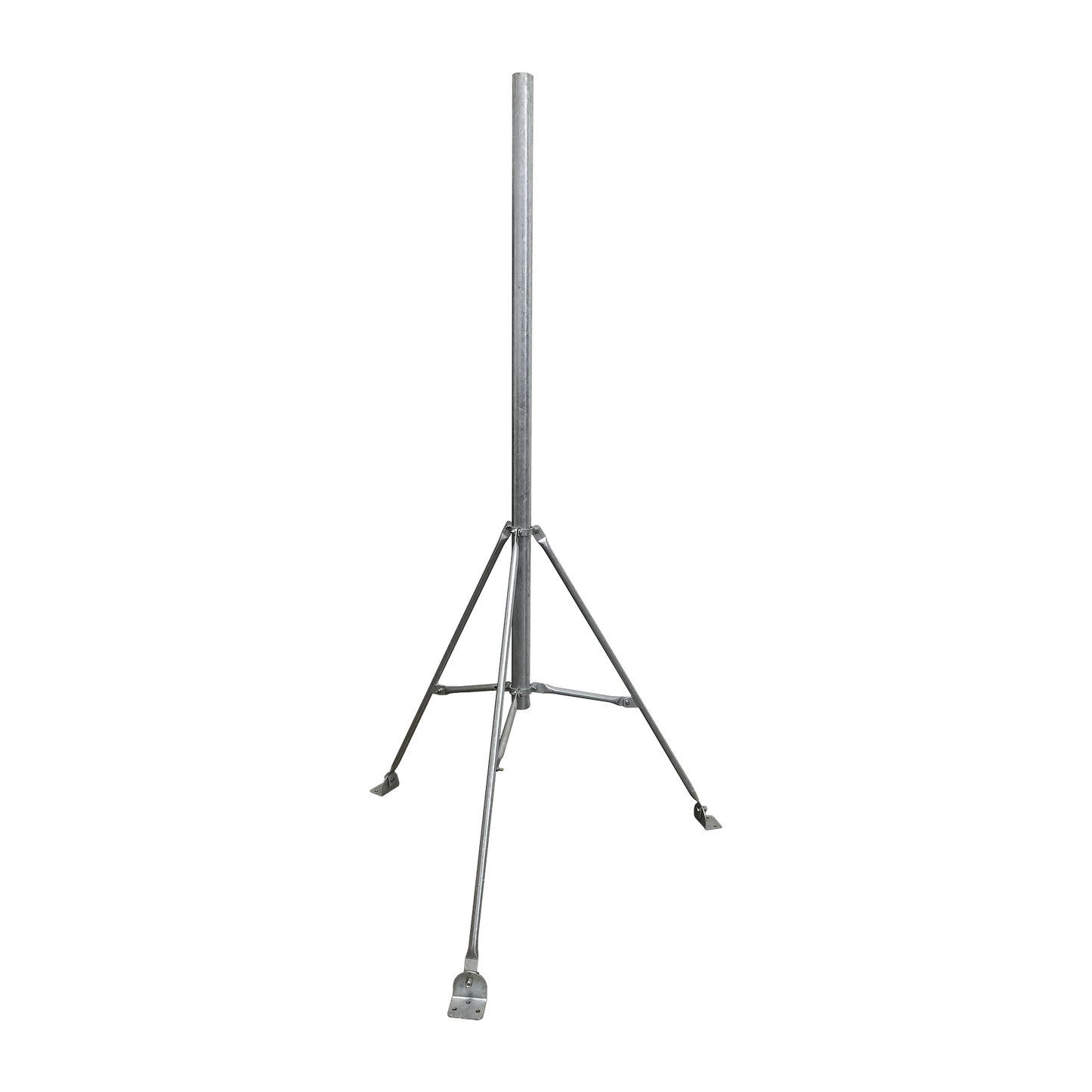 Tripie de con tubo de 2" para alcanzar 3 metros. Acero Galvanizado en Caliente.