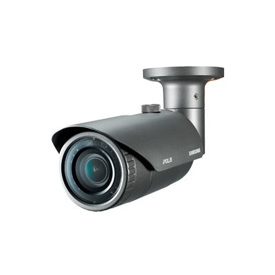 Cámara IP Tipo Bala IP 1.3 Megapíxeles HD Infrarroja Día/Noche Vídeo Análisis DWDR Lente Varifocal 2.8 - 12mm IP66 para Exterior WiseNet Lite