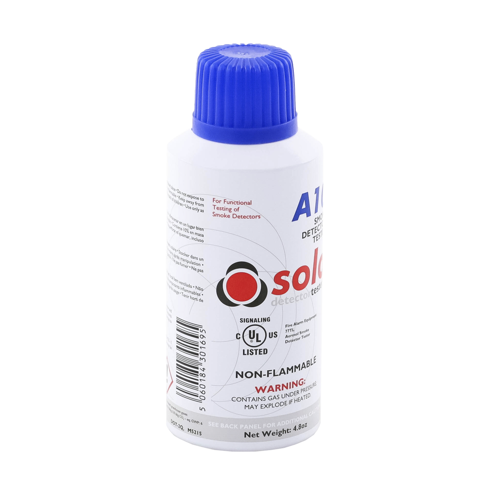 Lata De Humo Sintético En Aerosol Para Prueba De Detectores Puntuales, No Tóxico, No Inflamable, Libre De Silicona, 100%Biodegradable, No Contamina Los Detectores, Uso Manual o En Dispensadores SOLO-330/SOLO-332, Listado UL