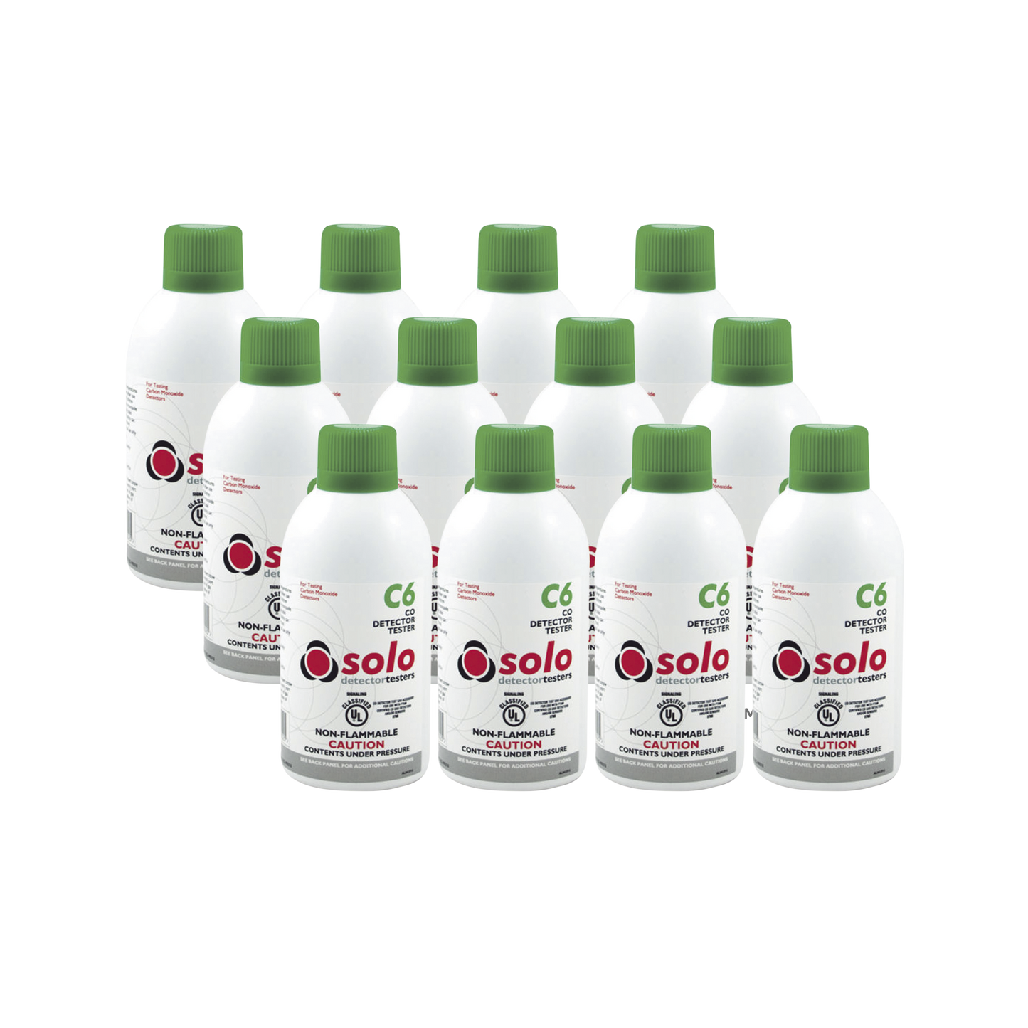 Paquete De 12 Latas De Gas Genuino De Monóxido De Carbono CO De Uso Manual o Dispensadores SOLO-330/SOLO-332