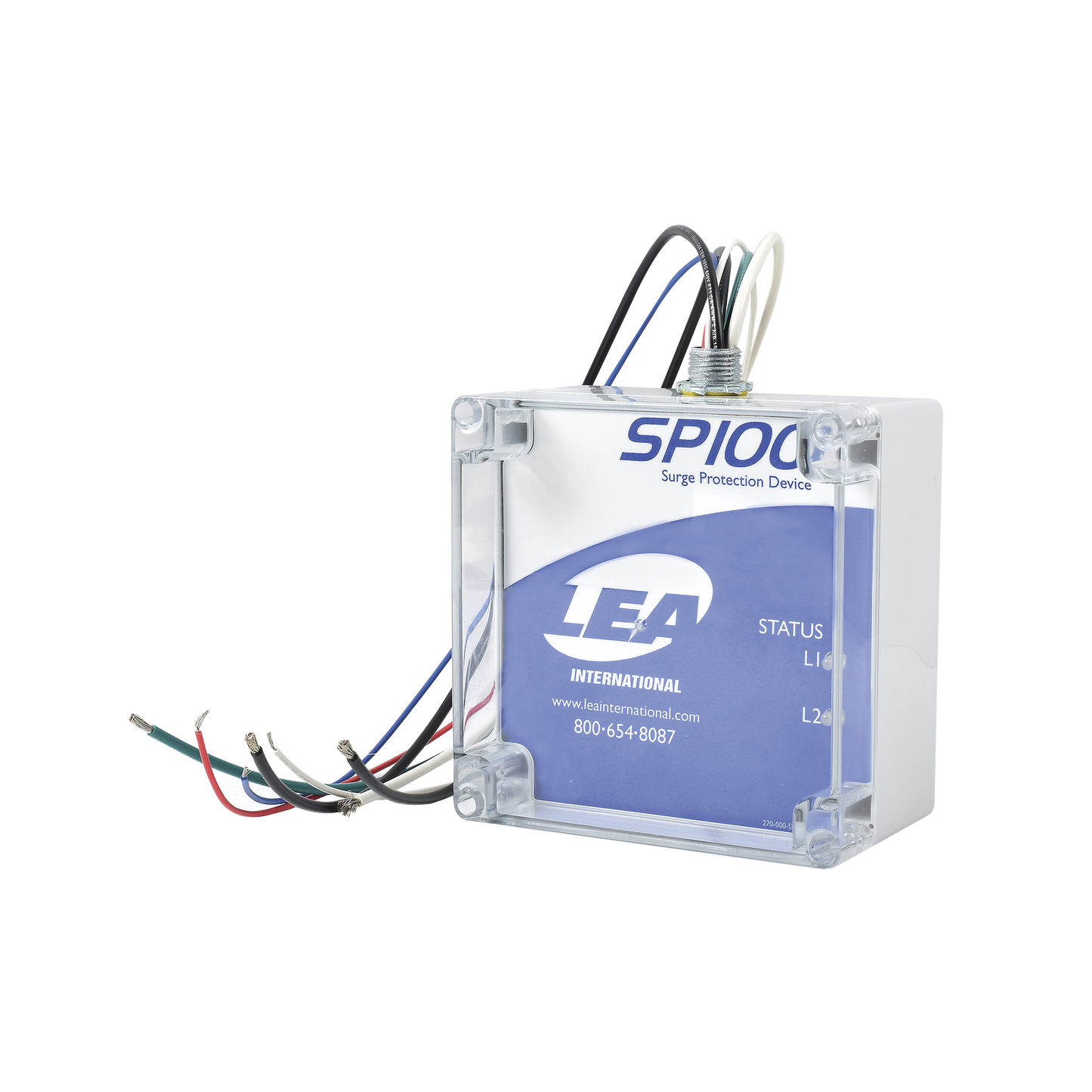 Supresor de Transitorios/Picos Para 120/240 Vac de Fase Partida de 100 KA de Capacidad Por Fase en Gabinete NEMA 4