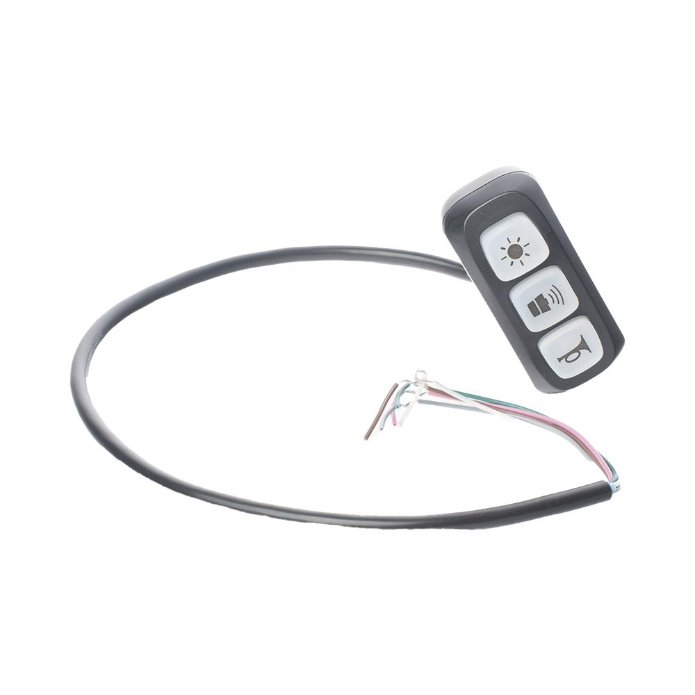 Sirena/Bocina Compacta Para Motocicleta de 30 Watts, Incluye Controlador y Microfono