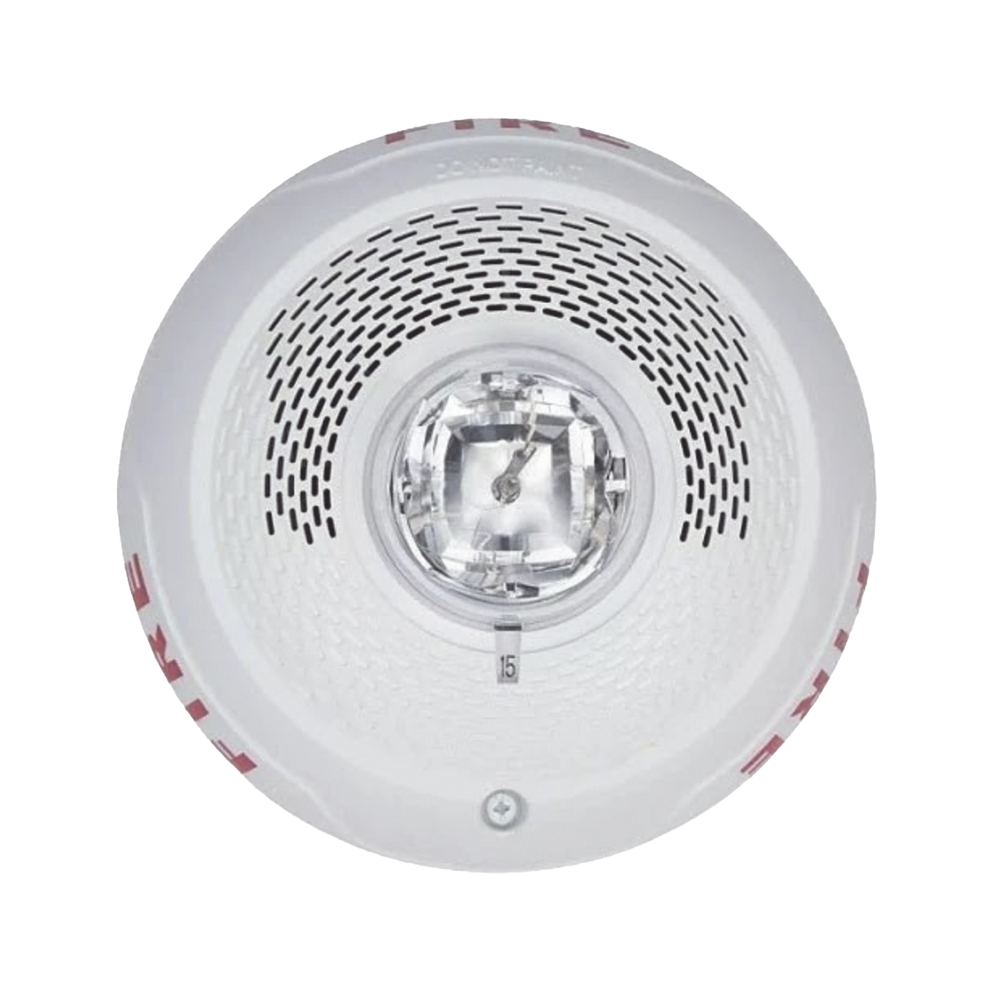 Bocina con Lámpara Estroboscópica, Montaje en Techo, Color Blanco, Nuevo Diseño Moderno y Elegante y Menor Consumo de Corriente