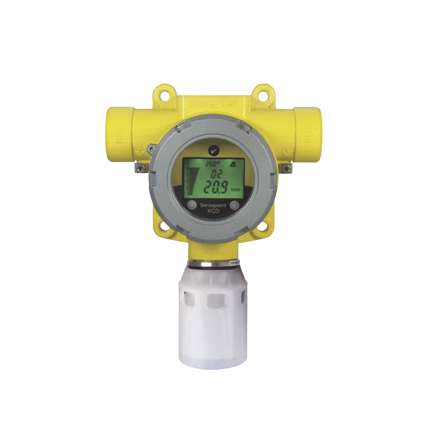 Detector Industrial De Gas, Con Sensor Infrarrojo De Dióxido De Carbono (CO2) 0 a 5,0 % v/v, Salida 4-20 mA, Certificación UL/c-UL/INMETRO, Entradas 2x3/4" NPT, Carcasa Pintado De Aluminio Grado Marino, Protección Contra Intemper