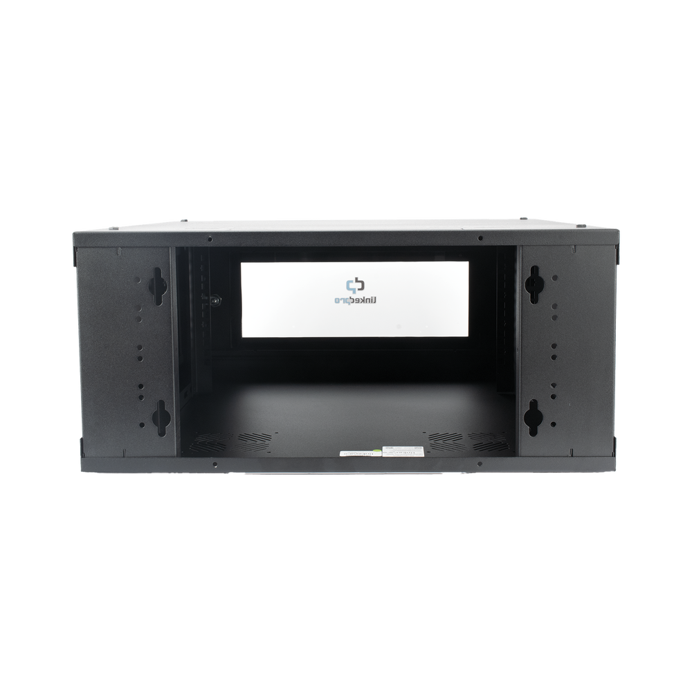 Gabinete de Pared con Puerta de Cristal Templado, 635mm de Profundidad, 4U Rack de 19'', Acero Reforzado