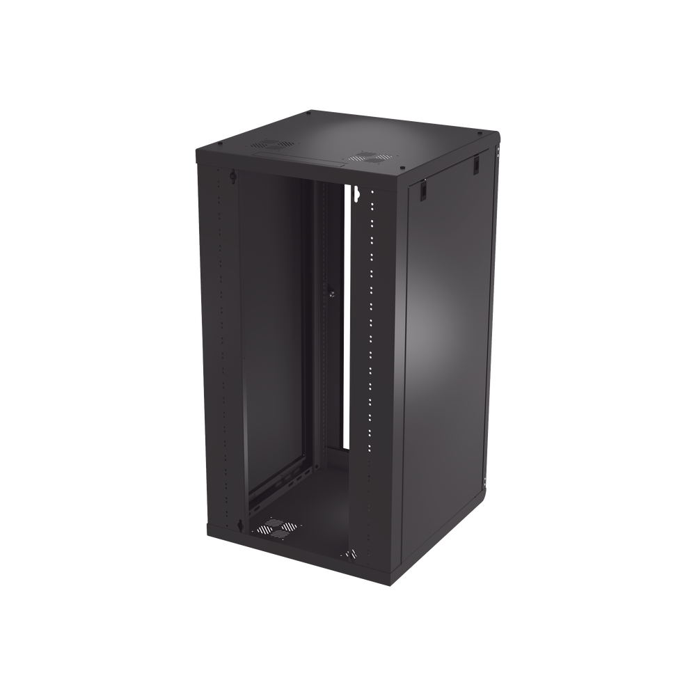 Gabinete de Pared 24U de 635 mm de Profundidad, Rack de 19 pulgadas en Acero Reforzado: Compacto y Resistente para Soluciones Profesionales