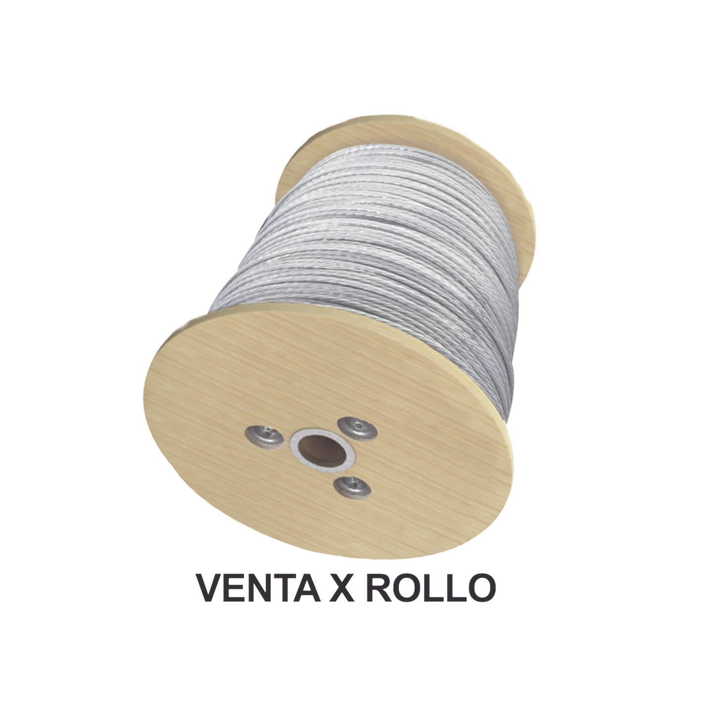 Cable de Retenida de 1/8", Resistencia 600 Kg, 7 Hilos, (Carrete de 4100 metros)