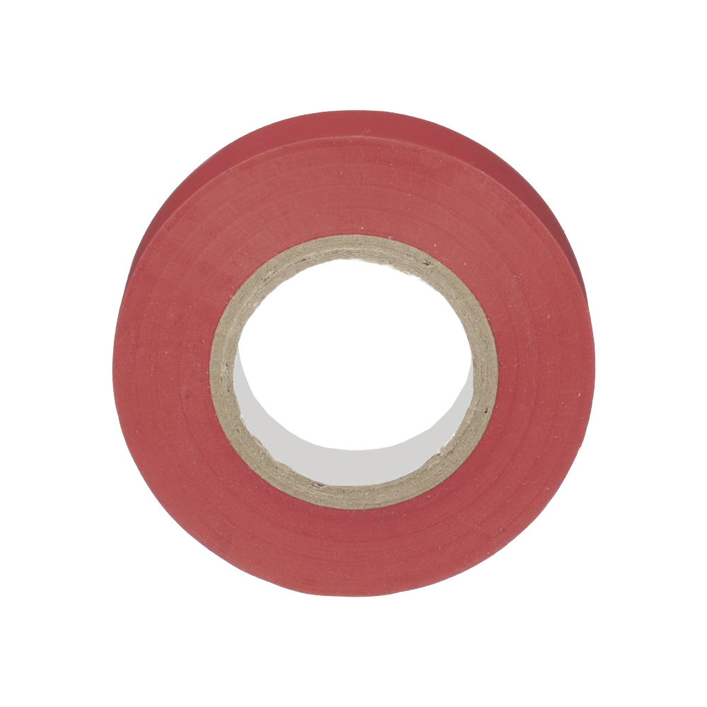 Cinta Eléctrica STRONGHOLD para Aislar, de PVC, Uso General Reparación y Mantenimiento, Grosor de 0.18mm (7 mil), Ancho de 19mm, y 20.12m de Largo, Color Rojo