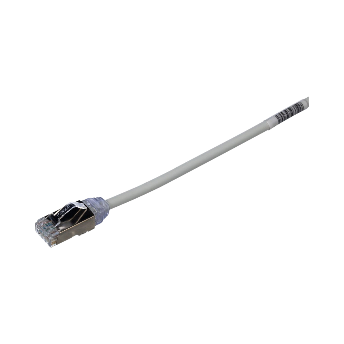 Patch Cord Cat6A, Diametro Reducido 28 AWG, Blindado S/FTP, CM/LS0H, 15 Metros (49.21 Pies), Color Gris