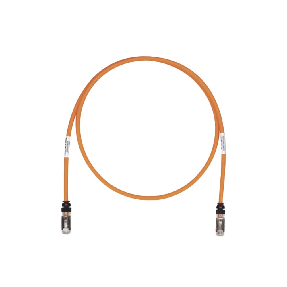 Patch Cord Cat6A, Blindado S/FTP, CM/LS0H, 2.13 Metros (7 Pies), Color Naranja