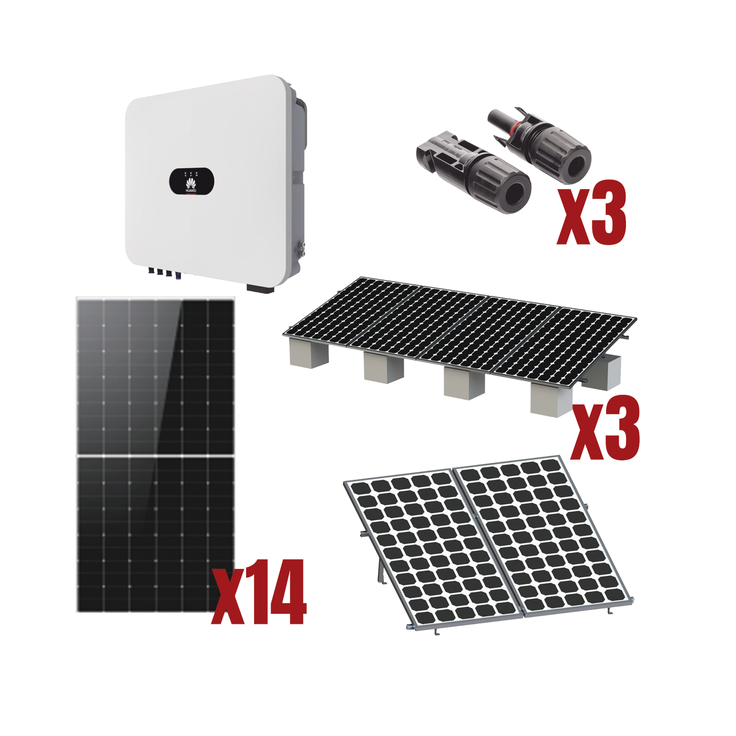Kit Solar Interconexion / 8kW 220Vca / Inversor HUAWEI/ Montaje Incluido