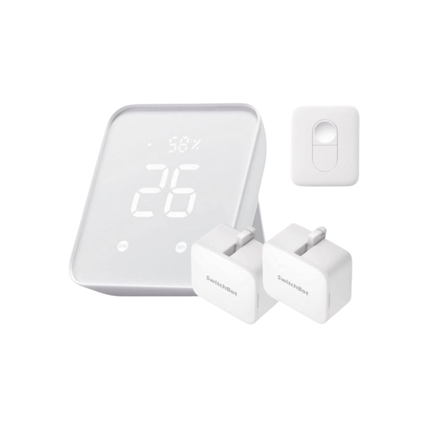 KIT Controlador HUB principal para dispositivos SwitchBot, Señal Wifi y BLUETOOTH, incluye 2 pulsadores y 1 control remoto