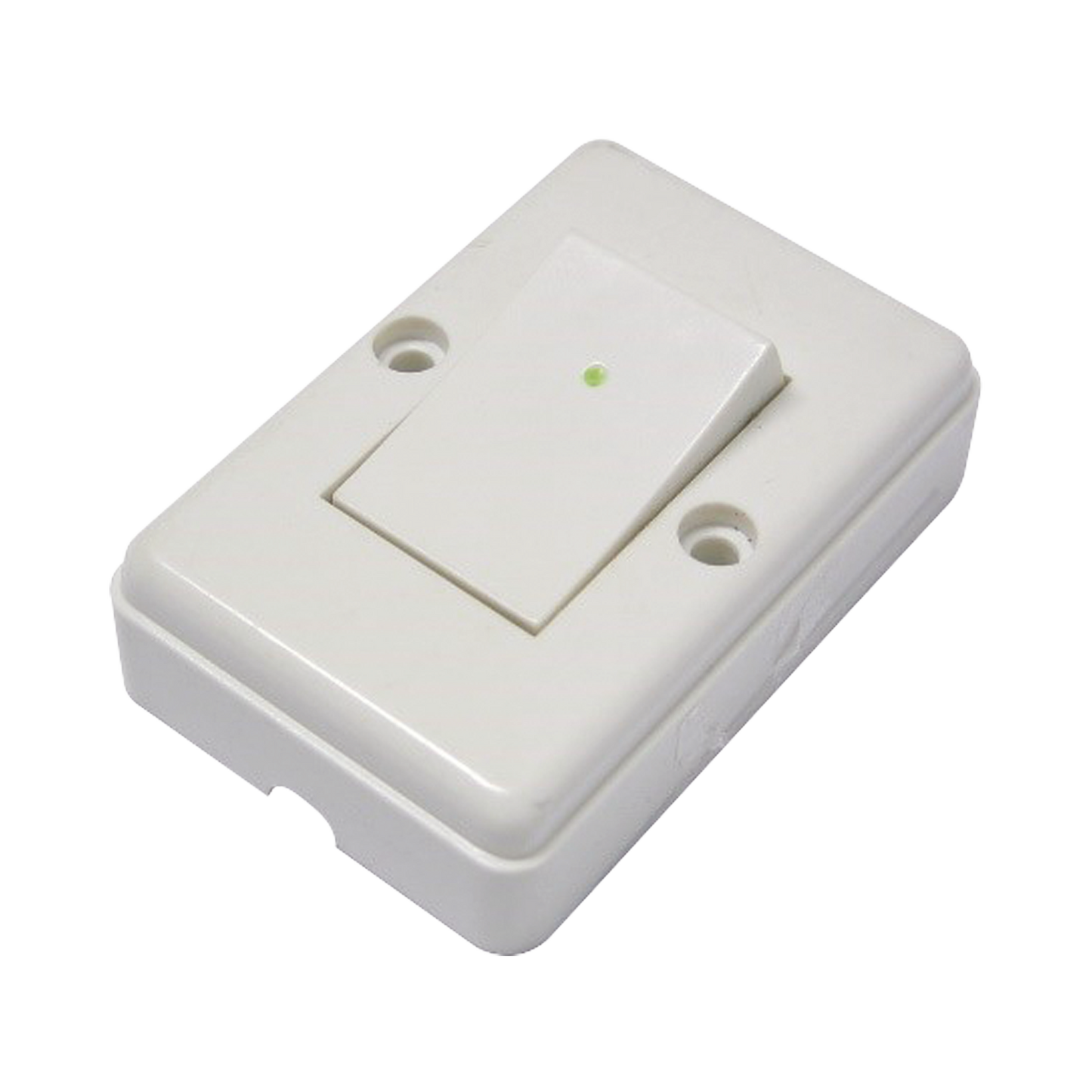 Apagador sencillo visible para sobreponer cuadrado 6a 127v