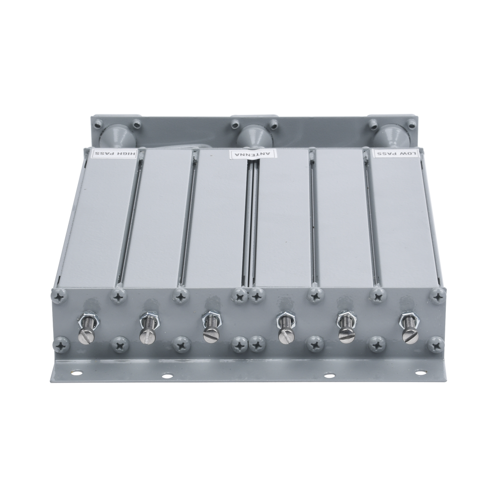 Duplexer SYSCOM en UHF, 6 Cav. 403-430 MHz, 50 Watt, 15MHz Sep. Rechazo de Banda, BNC Hembras.