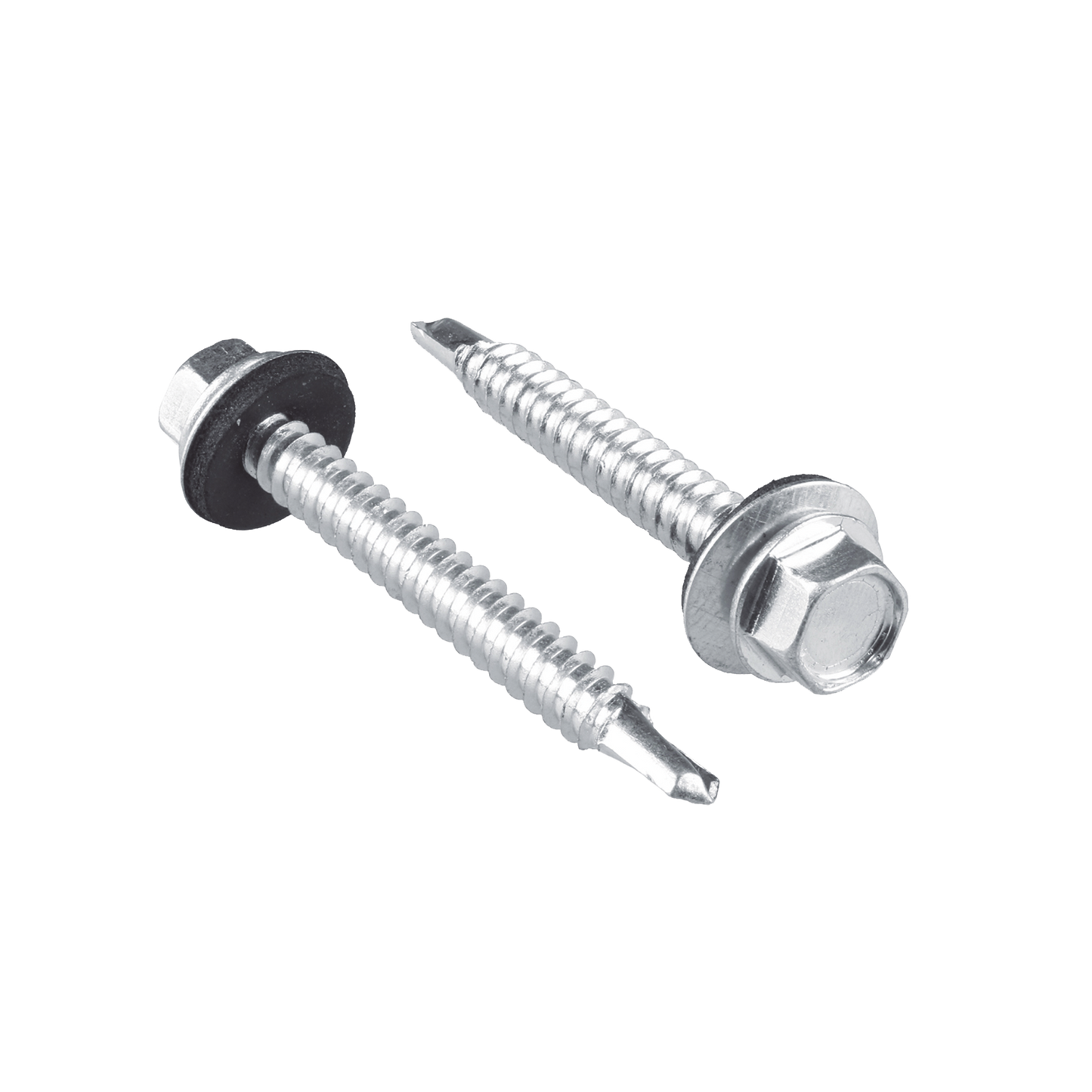 Tornillo - Pija cabeza hexagonal con rondana y punta de broca #14 x 1-1/4", 50 piezas.