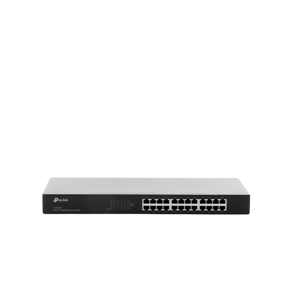 Switch no administrable de 24 puertos 10/100 Mbps para montaje en rack