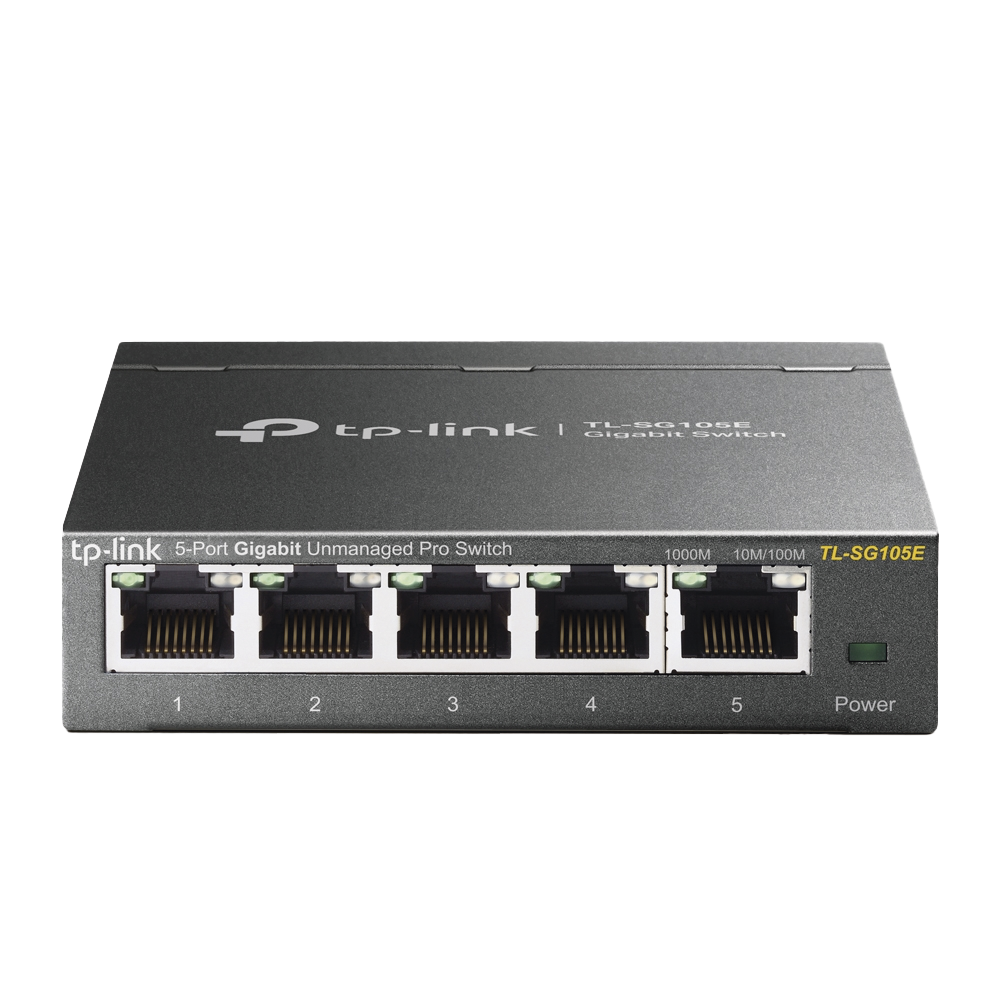 Switch Escritorio Easy Smart de 5 puertos 10/100/1000 Mbps / IGMP para Vigilancia / Calidad en el Servicio (QoS) / Gestión GUI